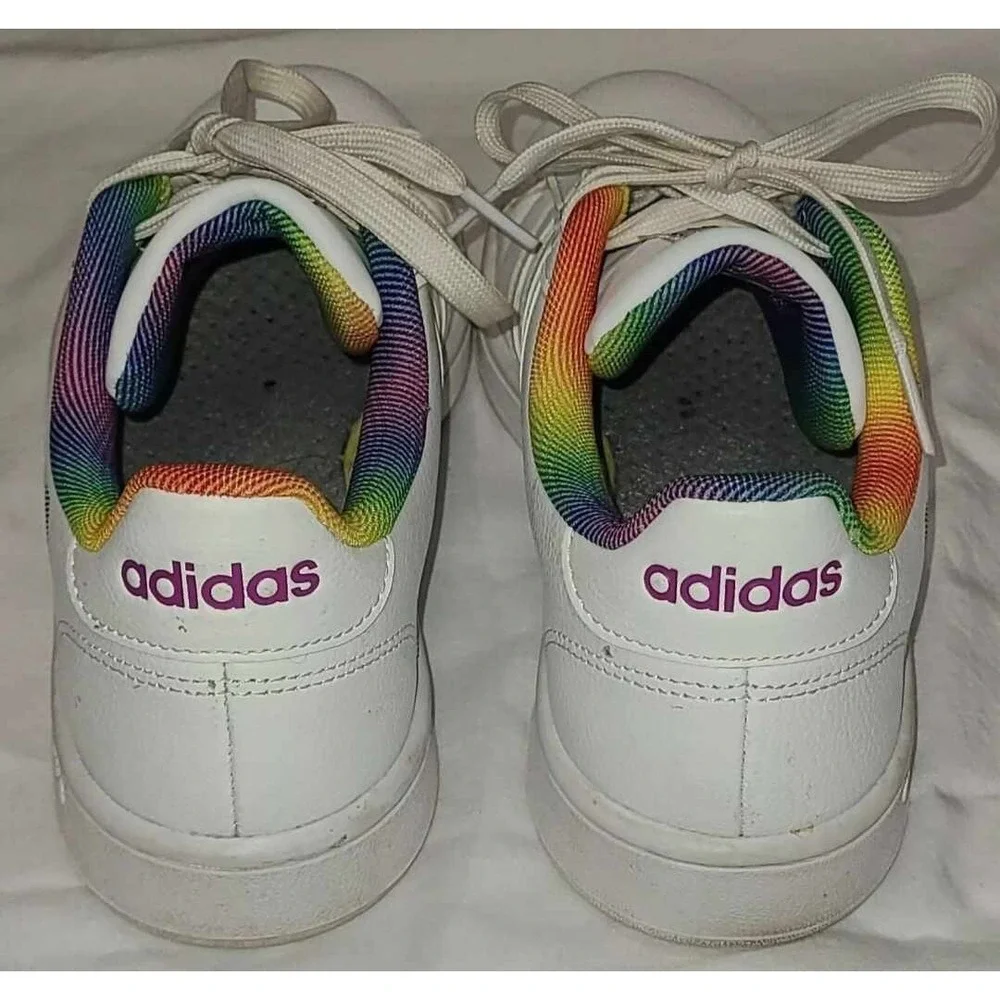 Men's Size 9.5‎ - Adidas Grand Court Rainbow Pride Sneakers H01054